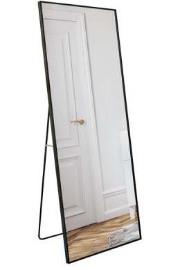 Americanflat Lustro na Nodze 55x150 cm Czarny - Duże Lustro do Sypialni i Salonu