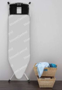 Brabantia Deska do prasowania rozmiar C 124 x 45 cm, podstawa na generator pary, SteamControl - Aqua Bowl
