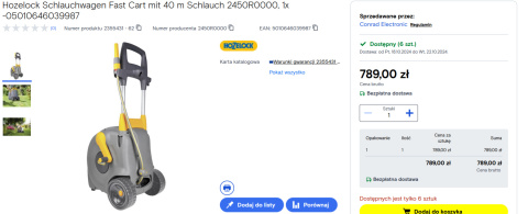 Hozelock 40m 2450R0000 Wózek na Wąż Ogrodowy, Szary/Żółty Hozelock 40m 2450R0000 Wózek na Wąż Ogrodowy, Szary/Żółty