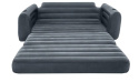 Intex Sofa Rozkładana, Czarny, 203 x 224 x 66 cm
