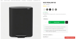 Kosz pedałowy Bo Brabantia 2 x 30 l