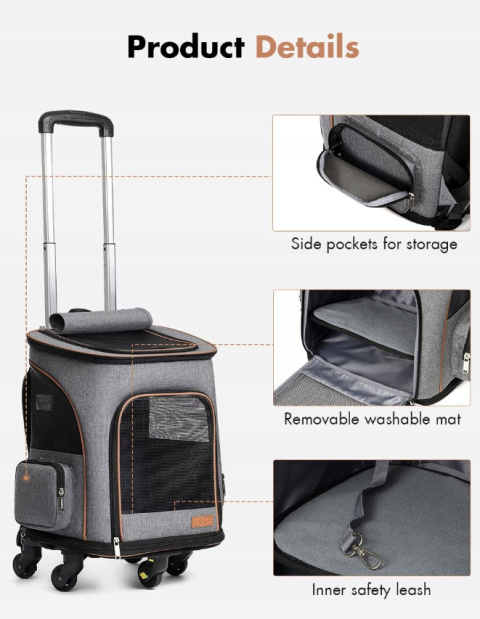 LEKESKY plecak transporter dla psa LEKESKY plecak transporter dla psa