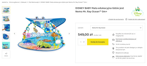 Mata edukacyjna Disney Baby Mata edukacyjna Disney Baby