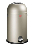 Wesco Kickmaster kosz na śmieci ze stali powlekanej proszkowo, 33 l, srebrny