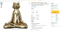 Casablanca figurka żaby joga Casablanca figurka żaby joga