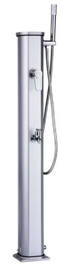 Prysznic ogrodowy Formidra Jolly Go 20L z obrotowym podkładem – Aluminium – 120 cm Prysznic ogrodowy Formidra Jolly Go 20L z obrotowym podkładem – Aluminium – 120 cm