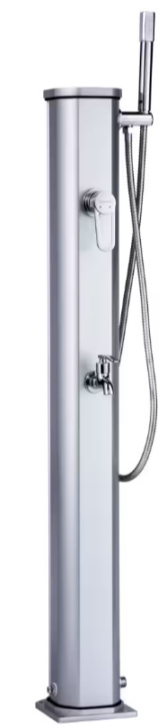 Prysznic ogrodowy Formidra Jolly Go 20L z obrotowym podkładem – Aluminium – 120 cm Prysznic ogrodowy Formidra Jolly Go 20L z obrotowym podkładem – Aluminium – 120 cm