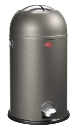 Wesco Kickmaster kosz na śmieci ze stali powlekanej proszkowo, 33 l, grafitowy