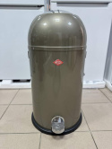 Wesco Kickmaster kosz na śmieci ze stali powlekanej proszkowo, 33 l, srebrny