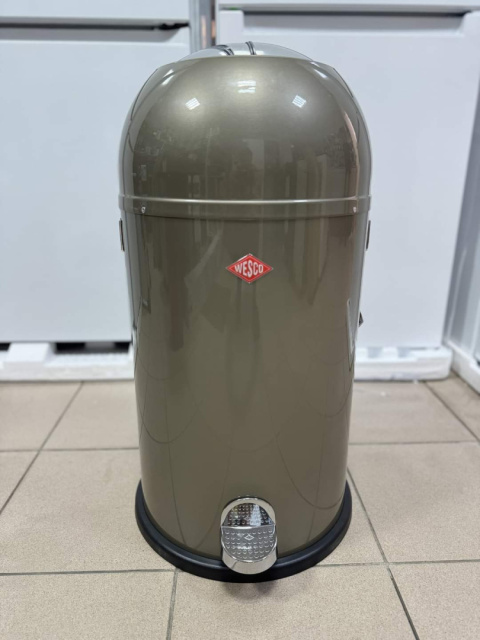 Wesco Kickmaster kosz na śmieci ze stali powlekanej proszkowo, 33 l, srebrny Wesco Kickmaster kosz na śmieci ze stali powlekanej proszkowo, 33 l, srebrny