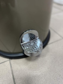 Wesco Kickmaster kosz na śmieci ze stali powlekanej proszkowo, 33 l, srebrny