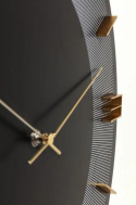 Zegar ścienny Kare Design Leonardo Ø49 cm czarno-złoty