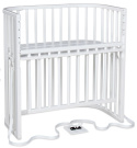 babybay Łóżeczko dostawne Boxspring Comfort Plus, białe