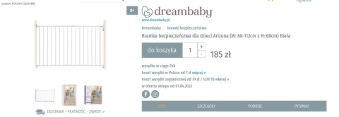 Bramka bezpieczeństwa dla dzieci Arizona Bramka bezpieczeństwa dla dzieci Arizona
