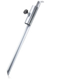 COM-FOUR® Ocynkowany Stalowy Uchwyt na Parasol - Szpikulec do Ziemi