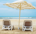 COM-FOUR® Ocynkowany Stalowy Uchwyt na Parasol - Szpikulec do Ziemi