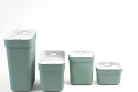 CURVER Kosz na Śmieci 30L z Uchwytem Ściennym, Zielony – 100% Recykling