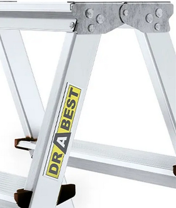 Drabest Drabina HOME aluminiowa dwustronna 7 stopni 125 kg Drabest Drabina HOME aluminiowa dwustronna 7 stopni 125 kg