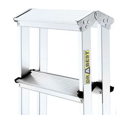 Drabest Drabina HOME aluminiowa dwustronna 7 stopni 125 kg Drabest Drabina HOME aluminiowa dwustronna 7 stopni 125 kg