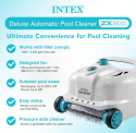 Intex 28005E ZX300 Deluxe – Automatyczny robot do czyszczenia basenu, szary