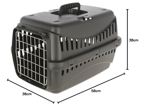 Kerbl Pet 81333 Expedion Eco – Metalowe Drzwi Transportowe dla Zwierząt, 58 x 38 x 38 cm, Czarna Kerbl Pet 81333 Expedion Eco – Metalowe Drzwi Transportowe dla Zwierząt, 58 x 38 x 38 cm, Czarna
