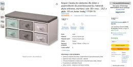 Kesper siedzisko z pojemnikami do przechowywania