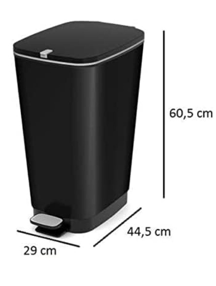 Kis Pojemnik na Odpady, Czarny, 45L – Praktyczny i Stylowy Kis Pojemnik na Odpady, Czarny, 45L – Praktyczny i Stylowy