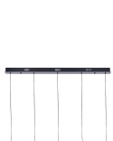 Lampa wisząca ledowa szklana 5-punktowa wielokolorowa SULLANE Beliani