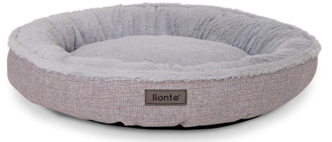 Lionto Koszyk dla Psa Okrągły Ø 55 cm, Poduszka z Poszewką do Prania, Antypoślizgowe Wypustki, Przytulne Legowisko Lionto Koszyk dla Psa Okrągły Ø 55 cm, Poduszka z Poszewką do Prania, Antypoślizgowe Wypustki, Przytulne Legowisko