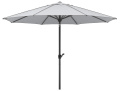 Parasol przeciwsłoneczny Schneider Adria 300 cm, srebrno-szary, okrągły, aluminiowy stelaż, poliester, stylowy i trwały