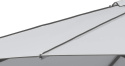 Parasol przeciwsłoneczny Schneider Adria 300 cm, srebrno-szary, okrągły, aluminiowy stelaż, poliester, stylowy i trwały