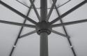 Parasol przeciwsłoneczny Schneider Adria 300 cm, srebrno-szary, okrągły, aluminiowy stelaż, poliester, stylowy i trwały
