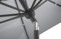 Parasol przeciwsłoneczny Schneider Adria 300 cm, srebrno-szary, okrągły, aluminiowy stelaż, poliester, stylowy i trwały