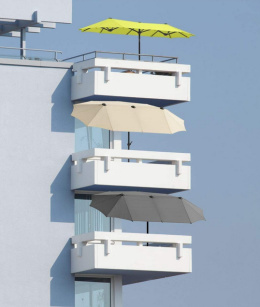 Parasol prostokątny Schneider Salerno 300 x 150 cm – antracytowy, nowoczesny design