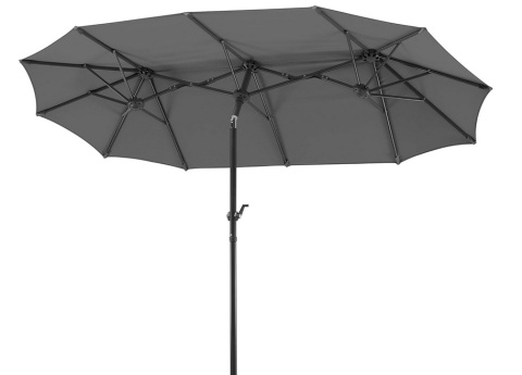 Parasol prostokątny Schneider Salerno 300 x 150 cm – antracytowy, nowoczesny design Parasol prostokątny Schneider Salerno 300 x 150 cm – antracytowy, nowoczesny design