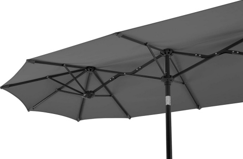 Parasol prostokątny Schneider Salerno 300 x 150 cm – antracytowy, nowoczesny design Parasol prostokątny Schneider Salerno 300 x 150 cm – antracytowy, nowoczesny design