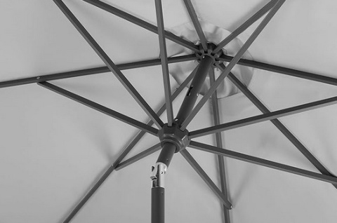 Parasol Schneider Orlando 270 cm, srebrno-szary, okrągły, 8-częściowy parasol przeciwsłoneczny do ogrodu i tarasu Parasol Schneider Orlando 270 cm, srebrno-szary, okrągły, 8-częściowy parasol przeciwsłoneczny do ogrodu i tarasu