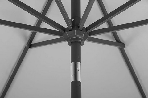 Parasol Schneider Orlando 270 cm, srebrno-szary, okrągły, 8-częściowy parasol przeciwsłoneczny do ogrodu i tarasu Parasol Schneider Orlando 270 cm, srebrno-szary, okrągły, 8-częściowy parasol przeciwsłoneczny do ogrodu i tarasu