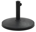 Podstawa pod parasol vidaXL, okrągła, czarna, 44,5x33 cm