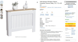 Vida Designs Arlington osłona grzejnika, drewno
