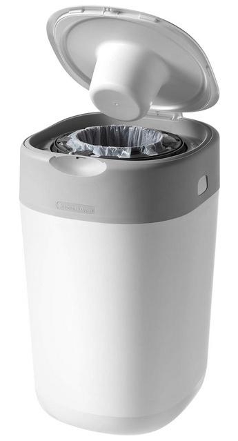 Tommee Tippee Twist and Click Advanced Nappy Bin - Pojemnik na Pieluchy, 1 Kaseta, Biały Tommee Tippee Twist and Click Advanced Nappy Bin - Pojemnik na Pieluchy, 1 Kaseta, Biały