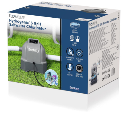 Bestway Flowclear Hydrogenny Chlorynator Słonej Wody 6 G/H Bestway Flowclear Hydrogenny Chlorynator Słonej Wody 6 G/H