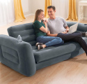 Intex Sofa Rozkładana, Czarny, 203 x 224 x 66 cm, Bez Pompki