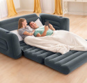Intex Sofa Rozkładana, Czarny, 203 x 224 x 66 cm, Bez Pompki