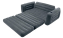 Intex Sofa Rozkładana, Czarny, 203 x 224 x 66 cm, Bez Pompki