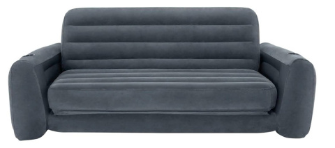 Intex Sofa Rozkładana, Czarny, 203 x 224 x 66 cm, Bez Pompki Intex Sofa Rozkładana, Czarny, 203 x 224 x 66 cm, Bez Pompki