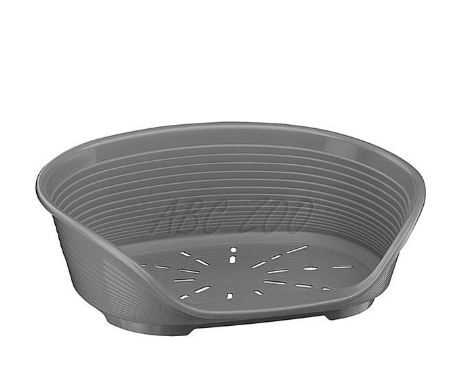 Ciemnoszare, plastikowe legowisko dla dużych psów Ferplast SIESTA DELUXE 12 Ciemnoszare, plastikowe legowisko dla dużych psów Ferplast SIESTA DELUXE 12