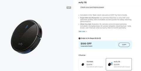 Robot odkurzający Eufy RoboVac 11S (Slim) Robot odkurzający Eufy RoboVac 11S (Slim)