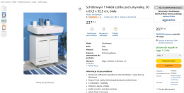Schildmeyer szafka pod umywalkę
