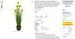 Sztuczny krzew trawy Flair Flower